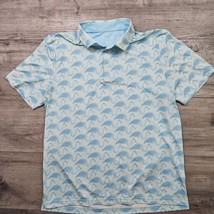 GOOD GOOD GOLF Polo Mens size large all over print